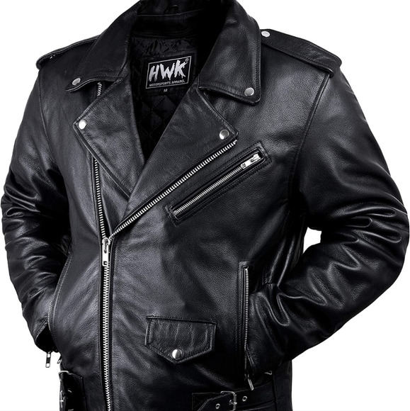 Motorcycle leather jacket - Picture 2 of 12